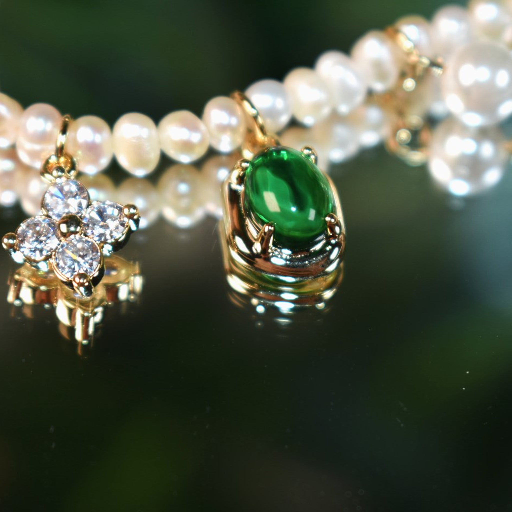 Pearls of Korea Green Beads Bracelet